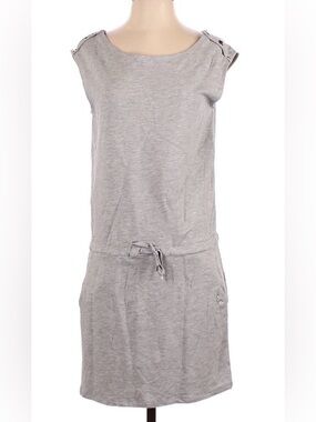 ⭐️LIKE NEW⭐️ BEBE~Women’s Casual Cap Sleeve Tie Waist Dress~Gray~XS